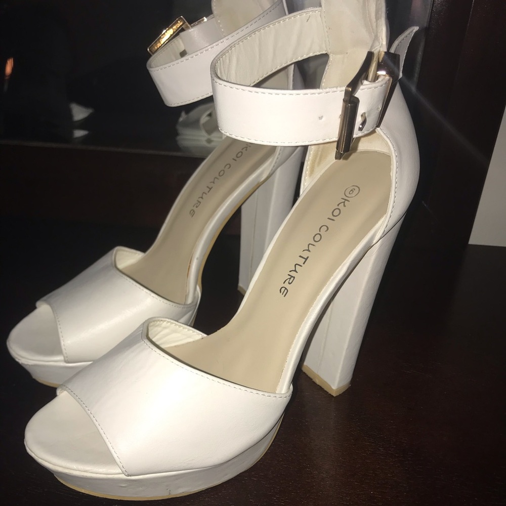 Women’s White heels